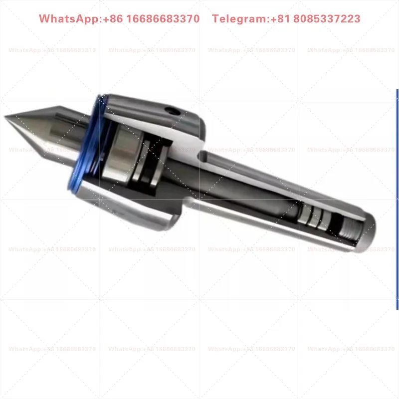 Lathe processing of slender shaft taper handle 3, 4, 5, through shaft shock-absorbing knife, rotating movable top needle