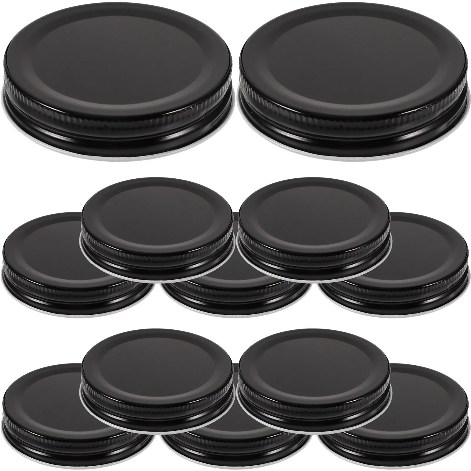 10Pcs 70Mm Metal Jar Lids Regular Mouth Airtight Leak Proof Can Canning Covers for Jam Honey Yogurt Pickle Storage