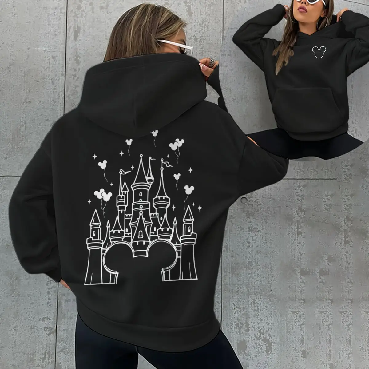 

Unisex Mickey Mouse Fashion Streetwear Hoodie Men Women Mickey Print Hooded Shirt for Boys and Girls Trendy Mickey Mouse Clothes
