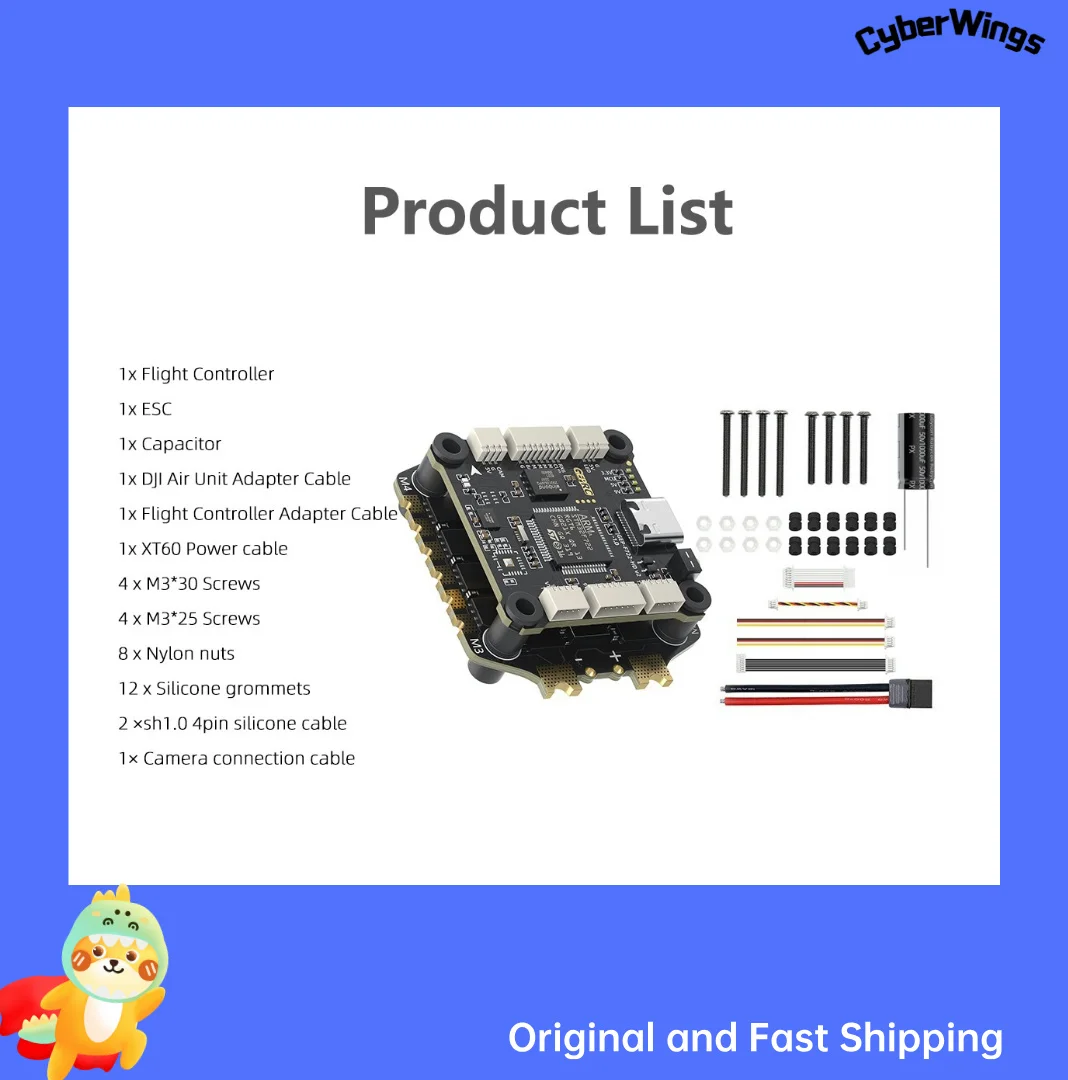 GEPRC TAKER F722 BLS 60A V2 Stack F722 V2 Flight Control BLS 60A 4IN1 ESC FPV DIY Parts
