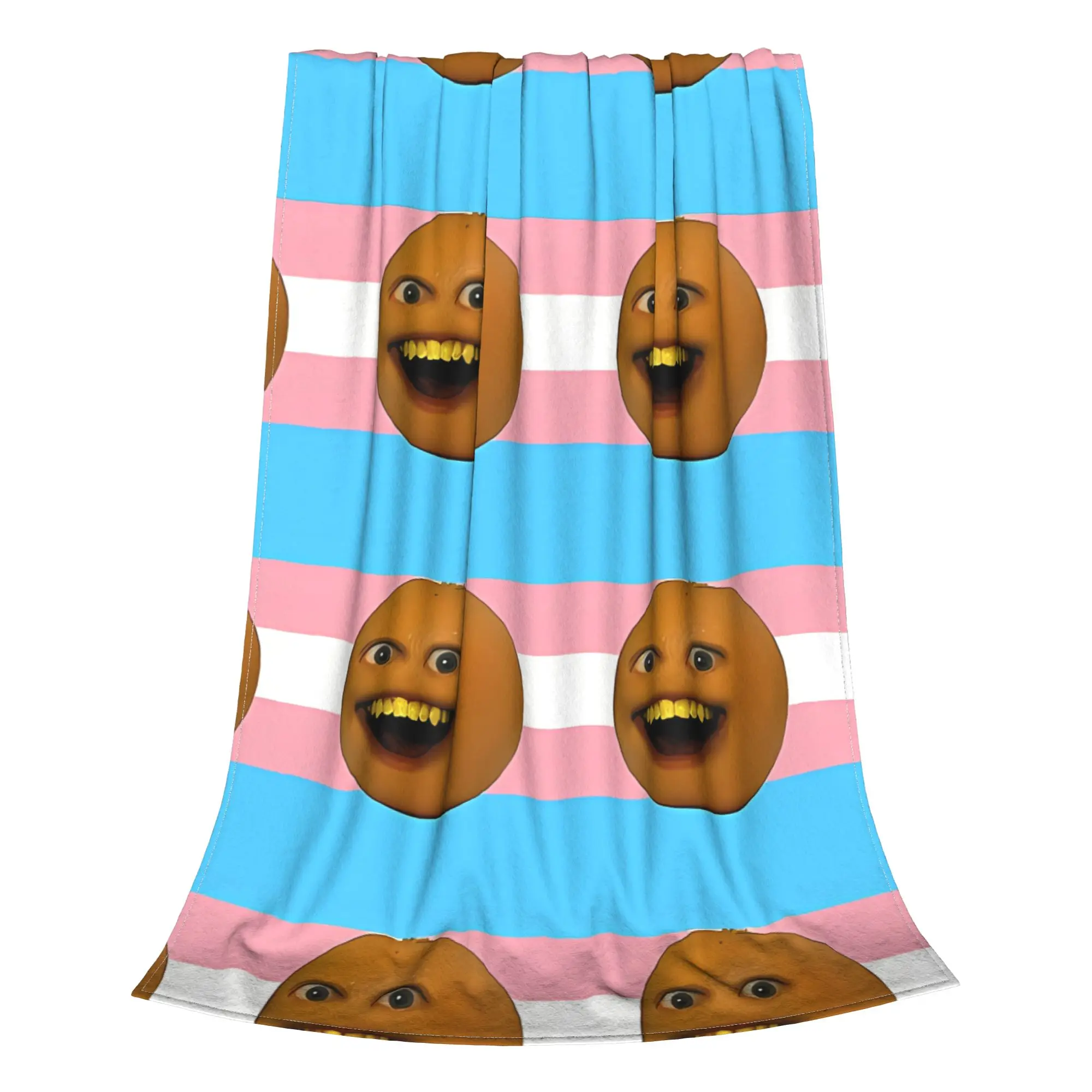 1PC Trans Flag Annoying Orange Home Room Decorations Winter Blankets For Adults Bedding Home Interior Sofa Knee
