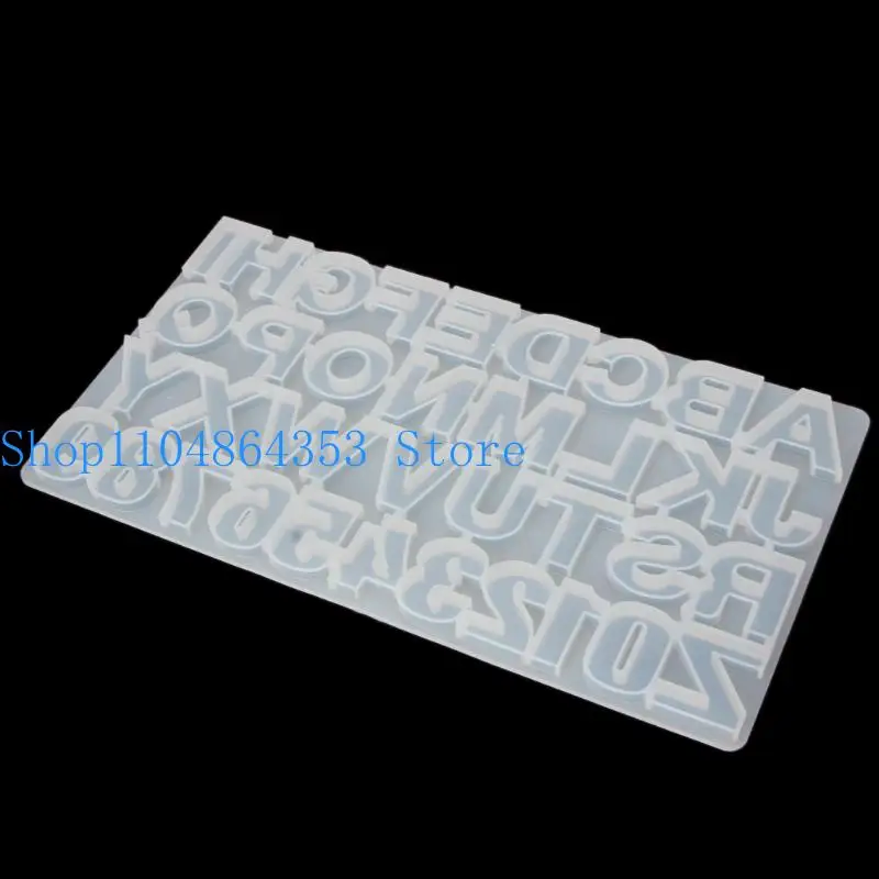 

652F Shiny English Keychain Silicone Epoxy Resin Mold DIY Keychain Pendant