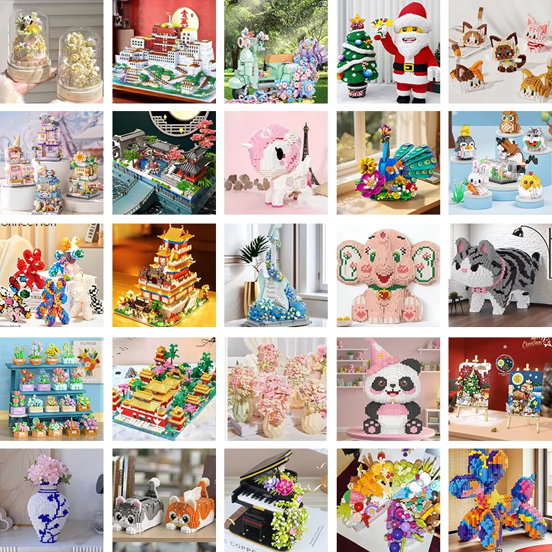 Random building block blind boxes, over 200 styles, randomly dispatched. Open them and enjoy the fun of building