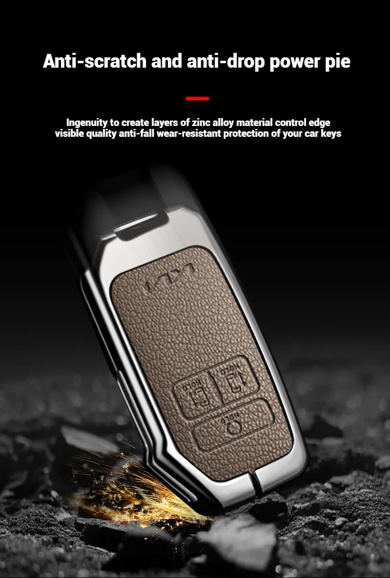 Für Kia K900 Stinger 2017 2018 2019 2020 Zink-legierung 4 Tasten Auto Smart Remote Key Case Abdeckung Shell Schlüsselbund schützen Zubehör – Detail 10