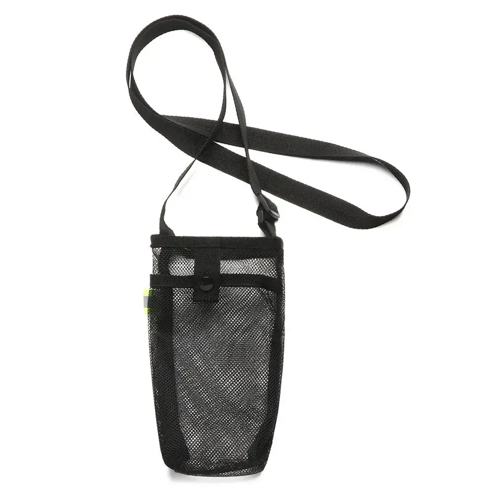 

Drinkware Case Mesh Sport Water Bottle Cover Portable with Strap Mobile Phone Bag Large Capacity Visible Cup Sleeve Pouch Travel