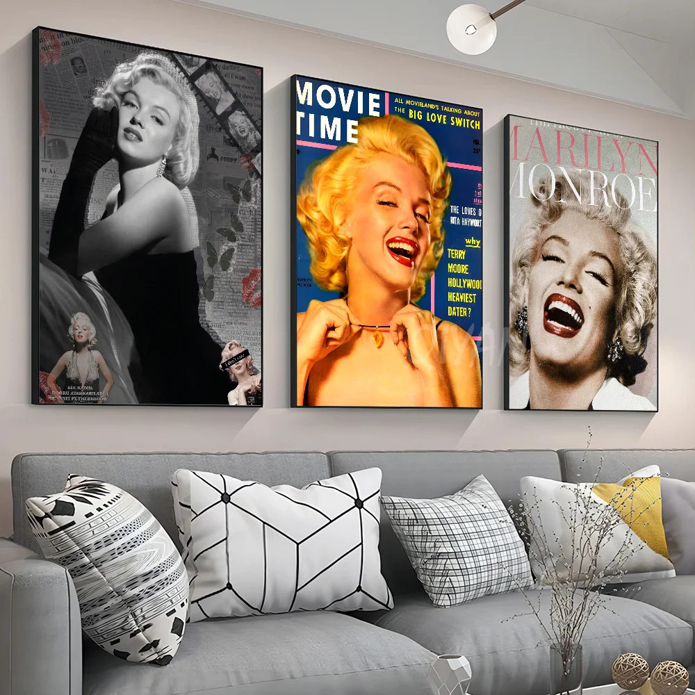 Marilyn Monroe 50s Movie Star Poster Wall Art Home Decor Room Decor Digital Painting Living Room Restaurant Kitchen Art