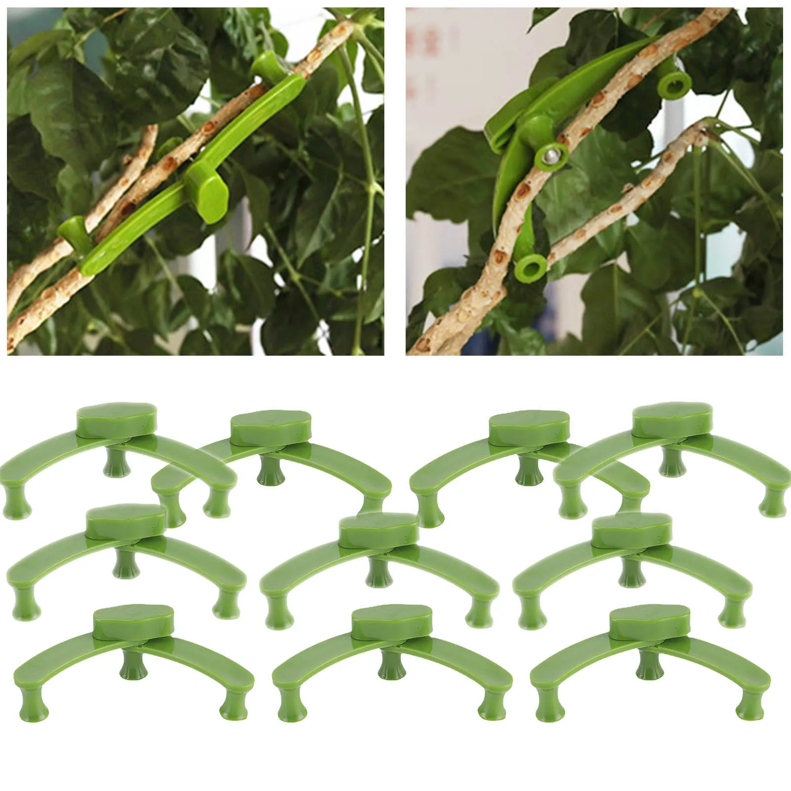 

Branch Puller Branch Holder Clip Iron Stand for Plants Adjustable Plant Accessories Reusable Plastic Clamp Greenhouses Grafts