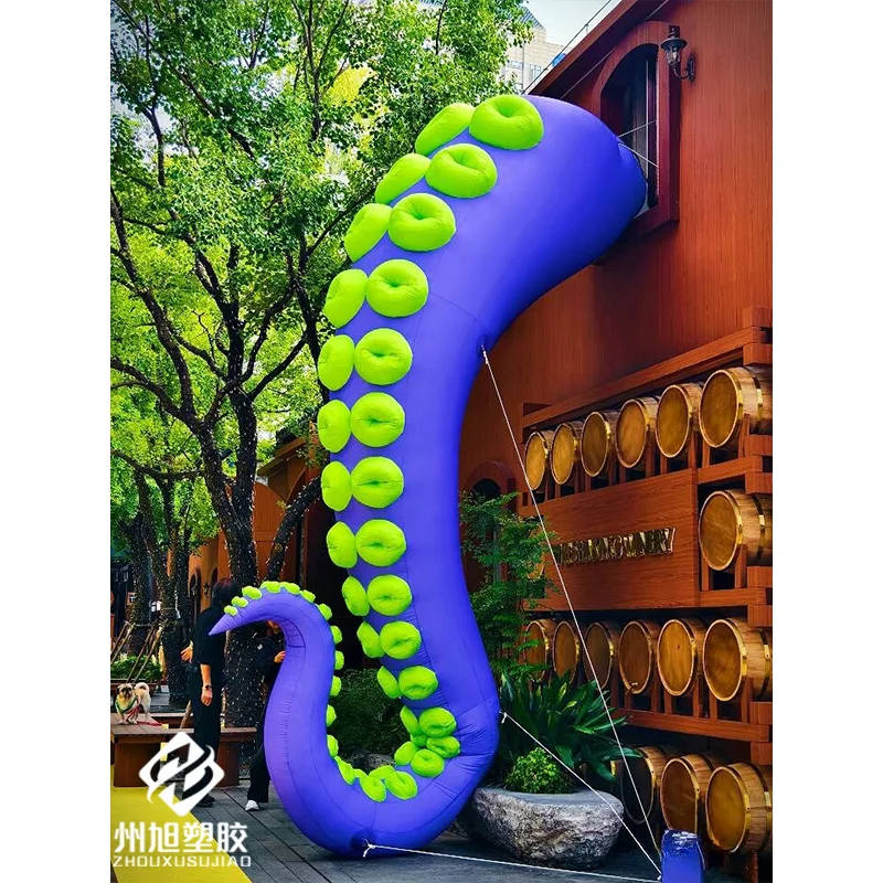 Inflatable tentacles with blowers, outdoor square, shopping mall, festival event decoration props