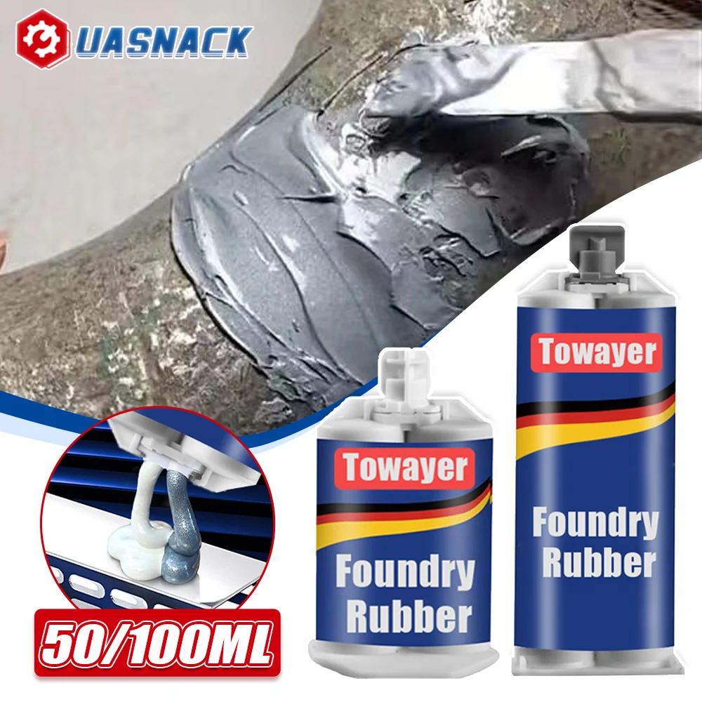 50/100ml Metal Repair Paste 2 In1 Industrial AB Caster Glue Heat Resistant Sealant Cold Weld Strong Defect Repair Agent Glue