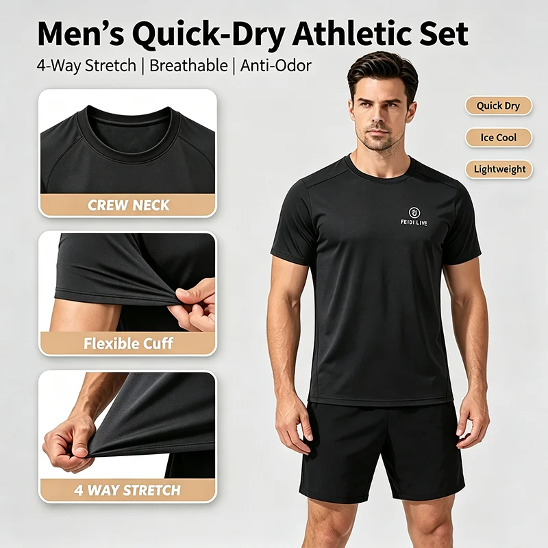 Running Shirts Soccer Shirts Men's Jersey Sportswear Mens Jogging T-Shirts Quick Dry Compression Sport T-Shirt Fitness Gym