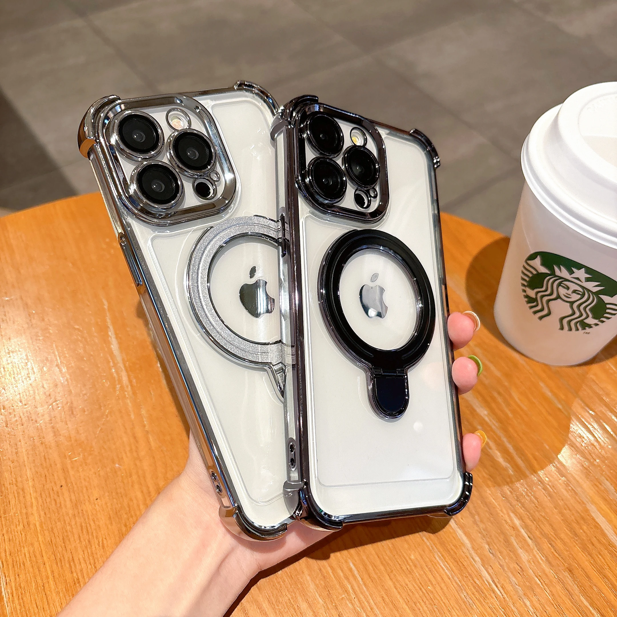 Thickened Airbag  Protection Cover S24 For Samsung S25 S24Plus  Anti-Drop Shockproof S25Plus  S24Ultra Ring Holde S25Ultra