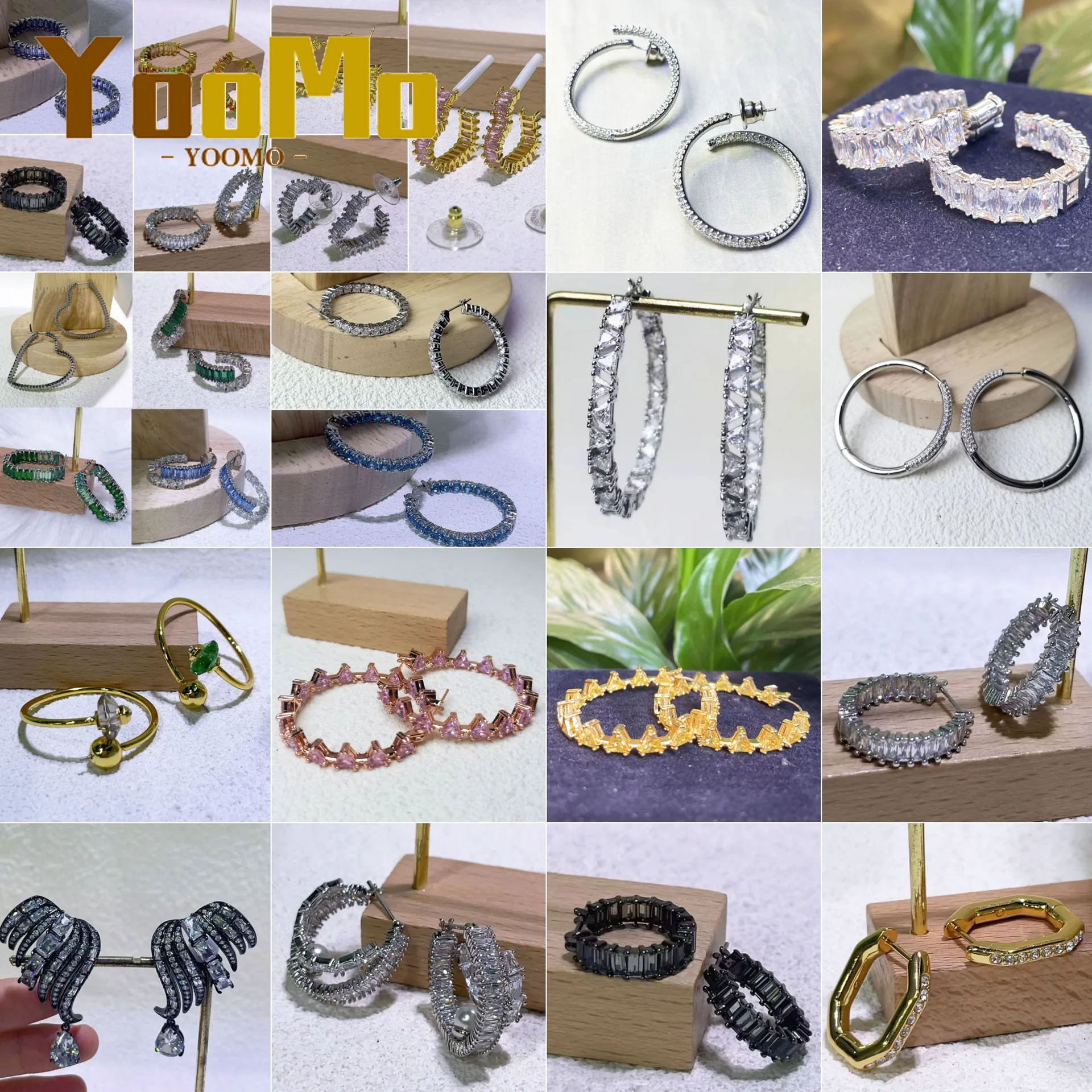 

White Circle Hoop Earring Black Wings Heart Shape Luxury Brand Jewelry Shiny Cut Christmas Birthday Engagement Gift for Women