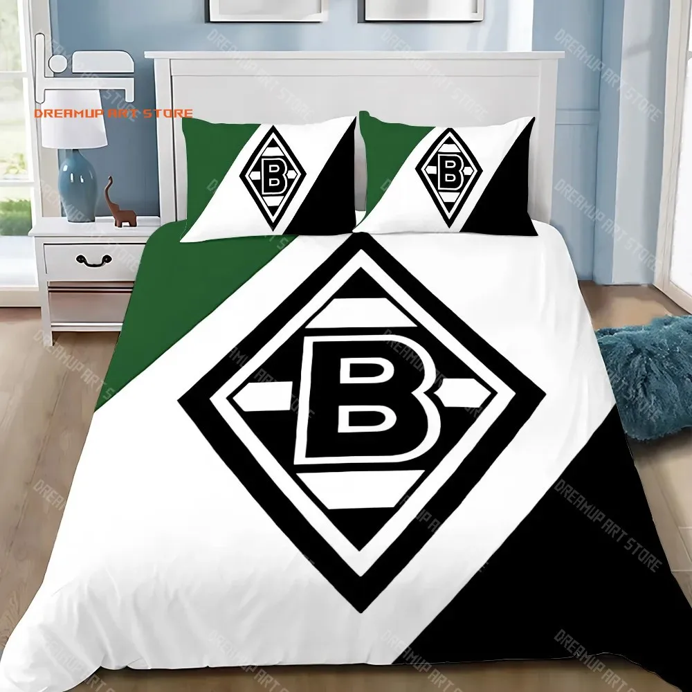 2026 Duvet Cover Pillowcase Bedding Set BorussiaS M-MonchengladbachS Adult BoyGirl Bedroom Decoration Children Gift Single Large