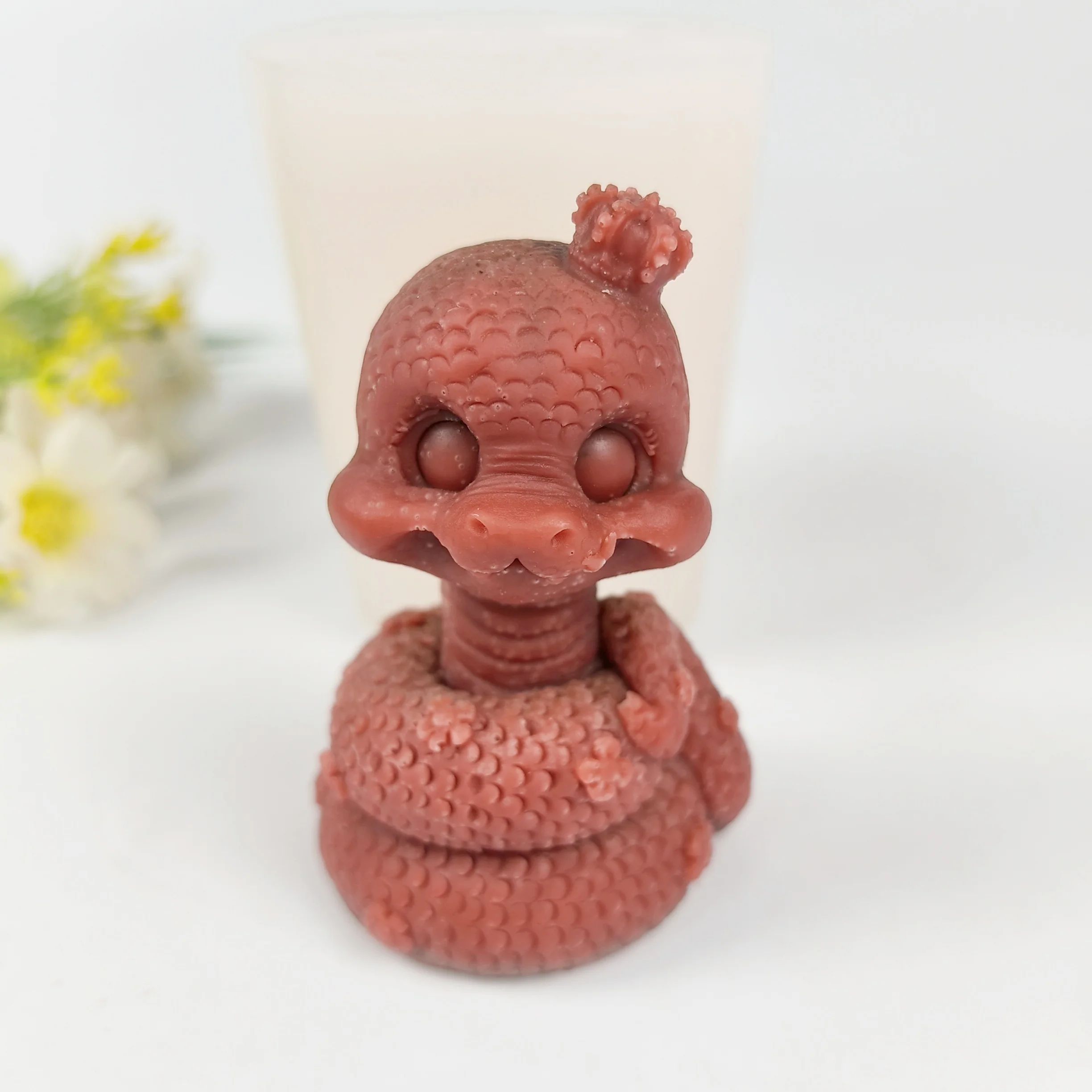 

3D Snake Silicone Molds Cute Animal Shape Cookies Mould Chocolate Candle Mold Soap Molds Clay Resin Moulds