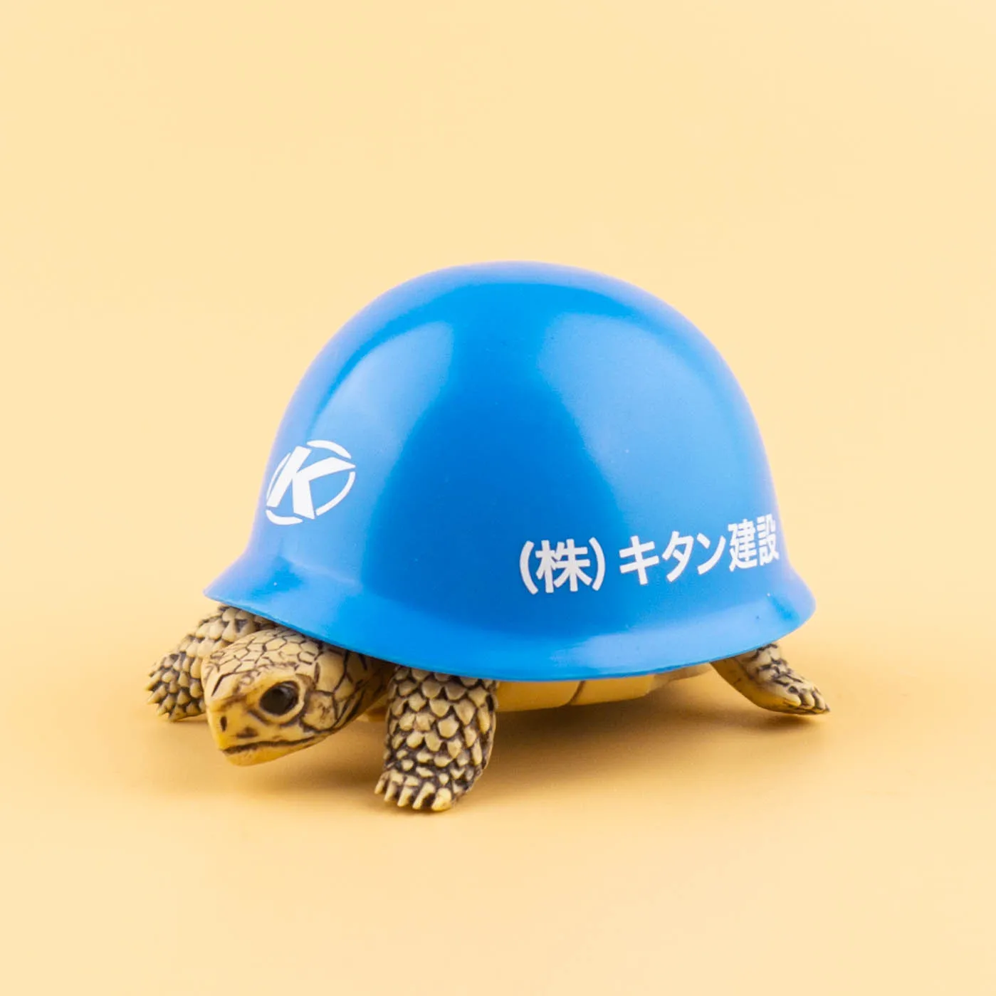 Japan Kitan Gashapon Capsule Toy indossando casco tartaruga animale assemblare modello nuova figura bambola