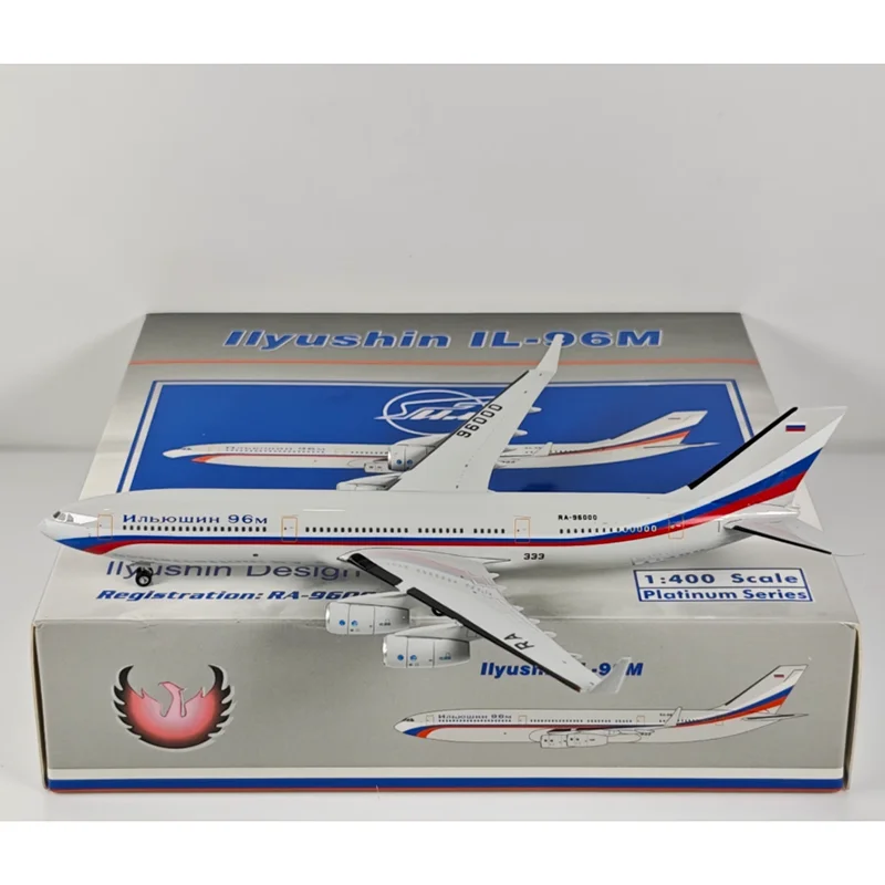 Phoenix 1/400 Scale Russian IL-96-400 RA-96000 Diecast Alloy Aircraft Model Collection Decorative Ornament
