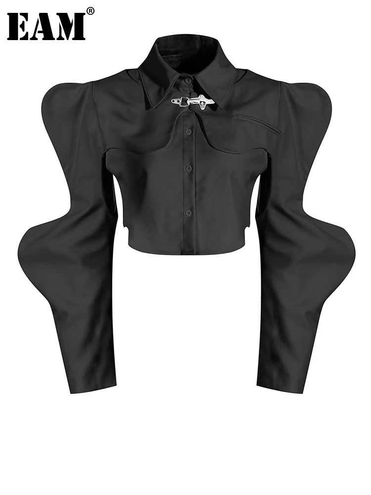Women's Black Loose Fit Casual Shirt 2026