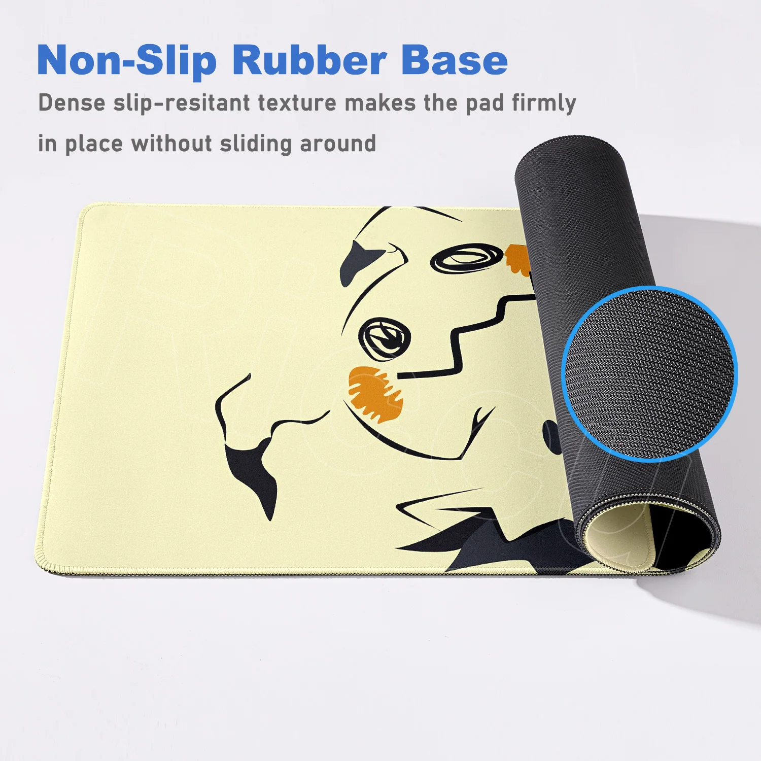 Nuovo tappetino per mouse P-pokemon Mimikyu tastiera grande Mousedesk Pad tappetino per mouse da gioco in gomma antiscivolo tappeto per mouse per laptop tappetino da tavolo da gioco