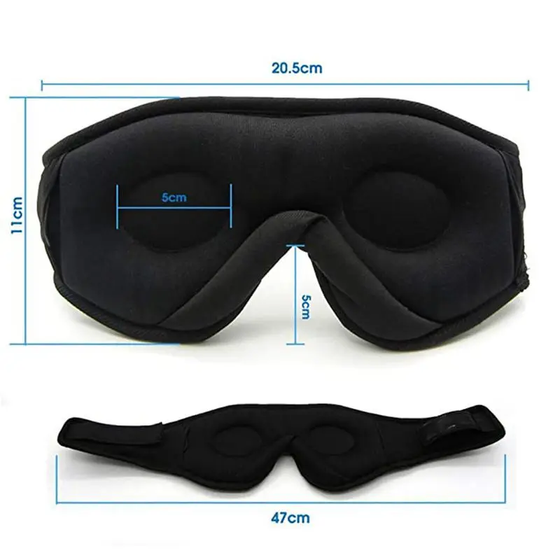 Wireless Bluetooth Sleep Goggles Headset Music Shading Sleep Memory Foam Sponge 3d Three-dimensional Goggles Home