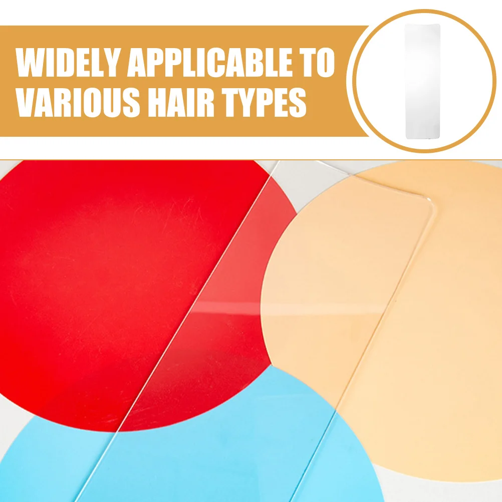 

1pcs Transparent Highlighting Board Clear Durable Pc Material For Easy Dyeing Oiling Styling Tool Highlighting Paddle Board