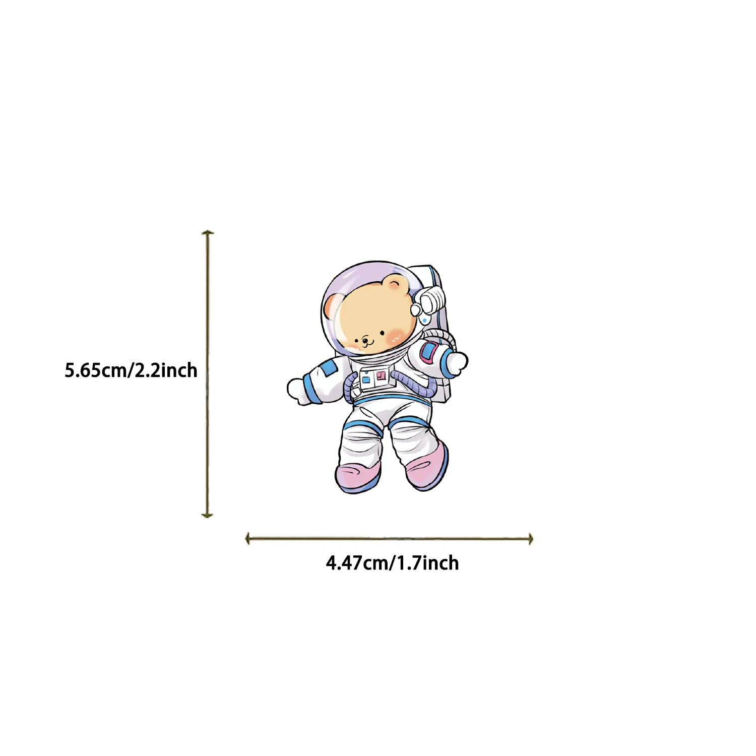 50PCS Fun Cartoon Animal astronaut Stickers Scrapbooking Collage Material Phone Cases Guitar Notebooks DIY Decorative