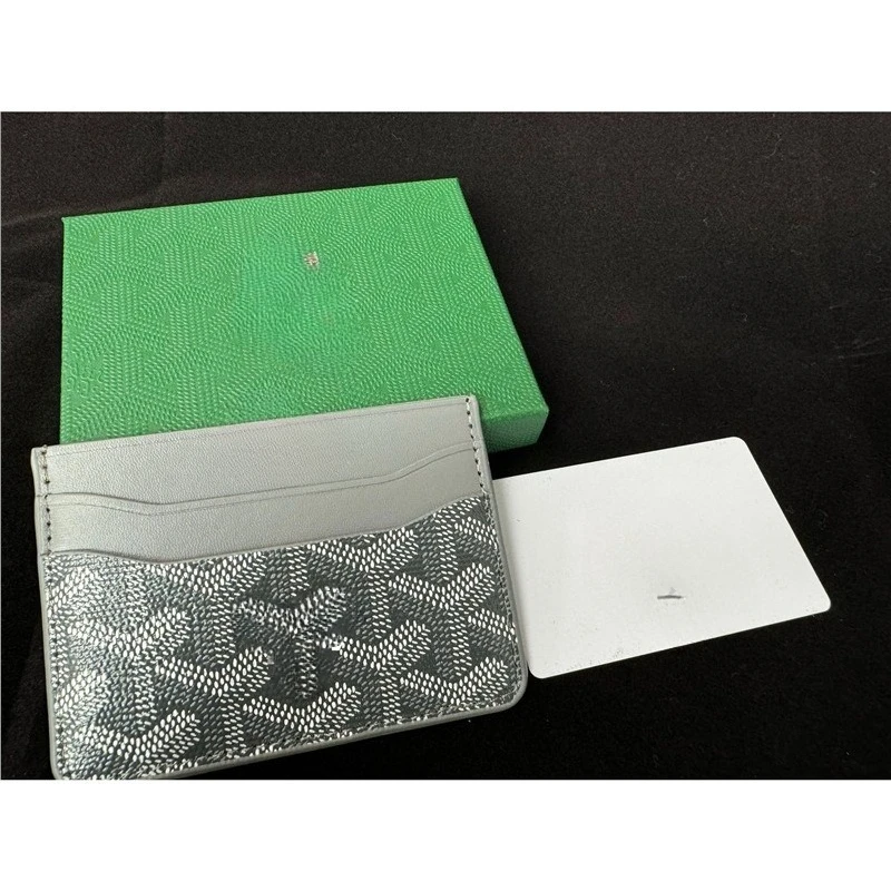 5 Fächer mit Verpackung, doppelseitiger Aufbewahrungstasche für mehrere Karten, PU-Leder aus Bargeld