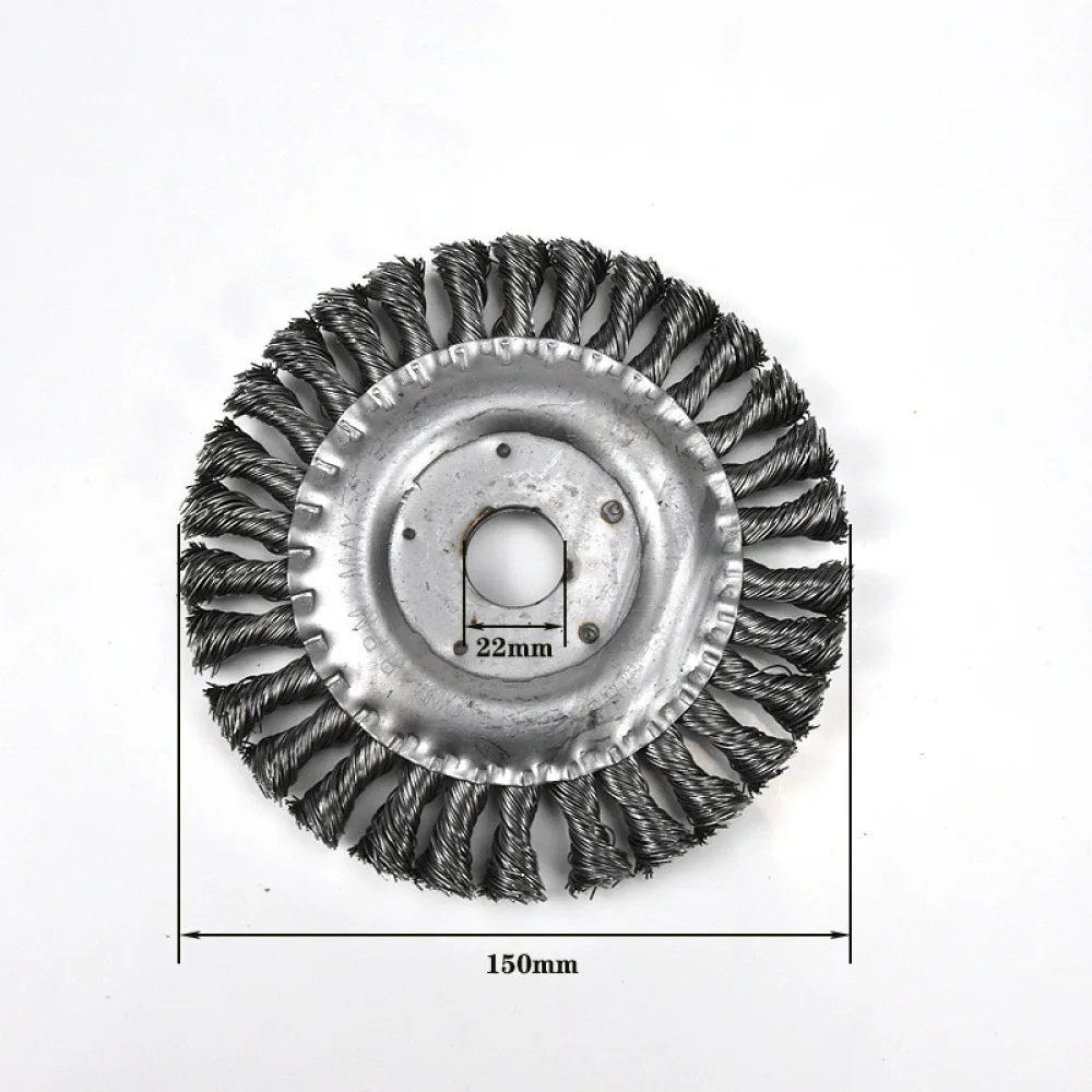 Angle Grinder Steel Wire Wheel Brush For Metal Rust Removal Flat Twisted Knot Polishing Accessory Industrial Cleaning Tool