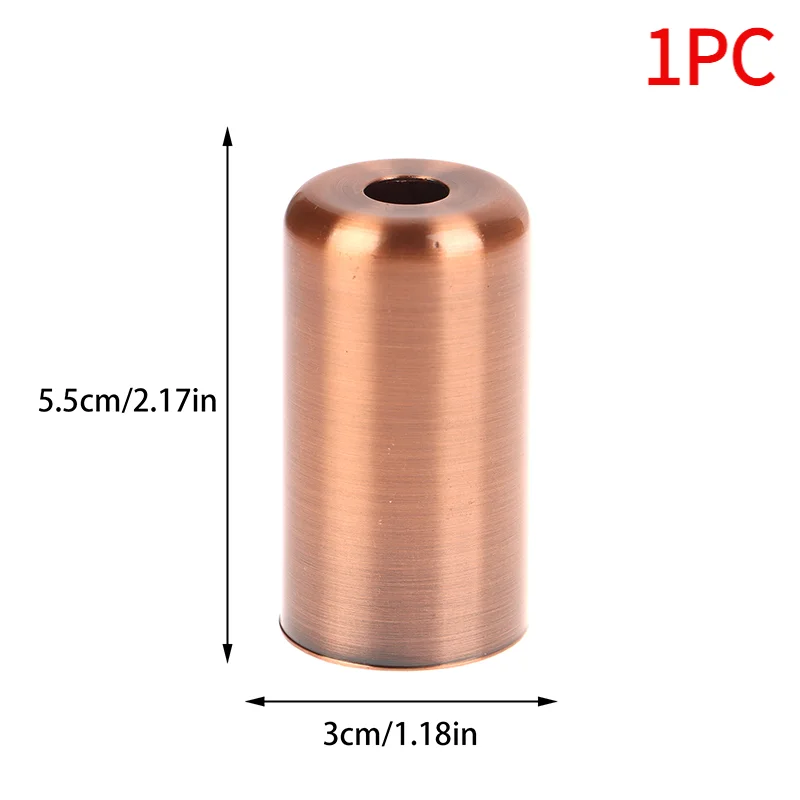 1PC E14 Iron Lamp Socket Lampholder Cover Retro Metal Pendant Light LED Chandelier Lamp Base Lamp Cup Light Fittings.