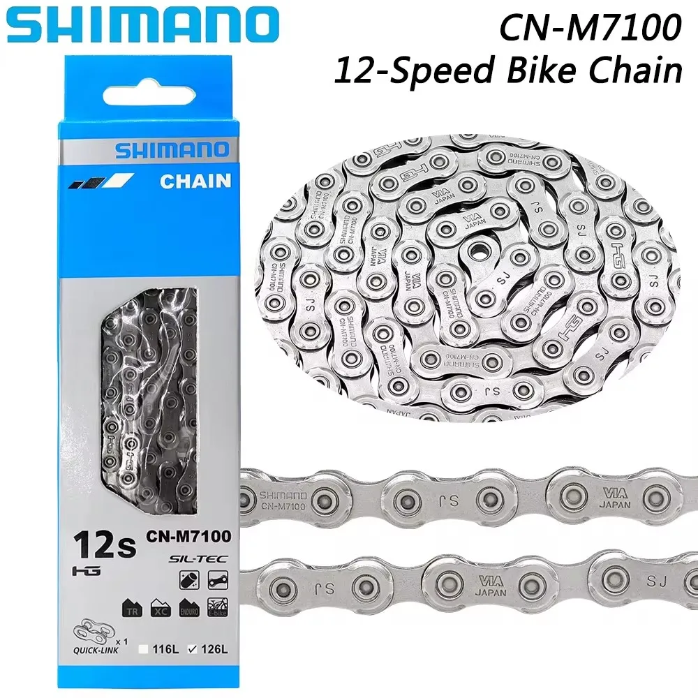 

SHIMANO SLX CN-M7100 12 Speed MTB Bike Chain with Quick-Link HYPERGLIDE 126 Links MTB Bicycle Chain Original Cycling Parts