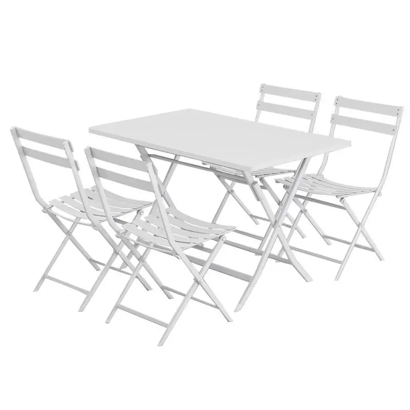 Conjunto de Mesa e Cadeiras para Varanda, Lazer ao Ar Livre, Restaurante, Sem Necessidade de Instalação