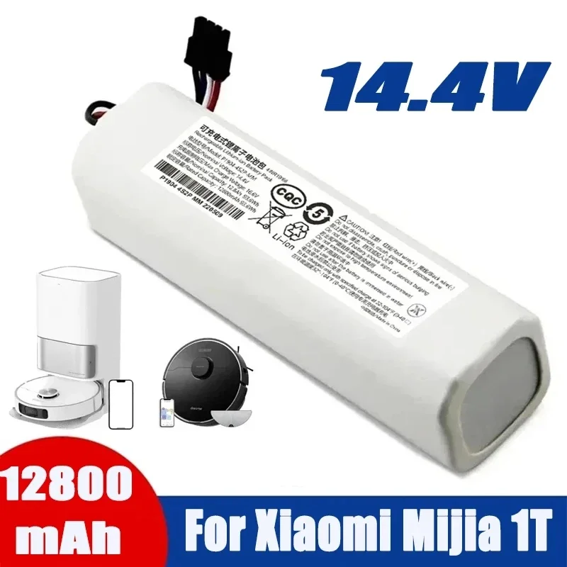 Replacement Battery 14.4V 6500mAh P2008-4S2P-MMBK For Xiaomi Mijia Mi Sweeping Mopping Robot Vacuum Cleaner 1T STYTJ02ZHM