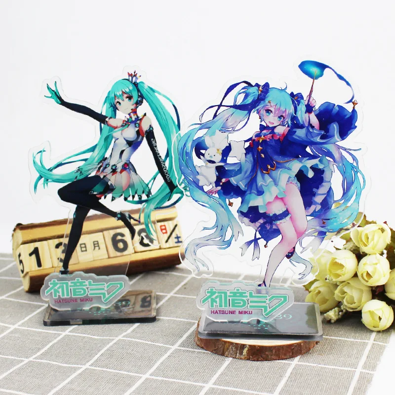 29 Types Hatsune Miku Anime Figure 16Cm Acrylic Key Chain Ornaments Gifts Pendant Buckle Two-Sided Hatsune Miku Model TOYS Gift