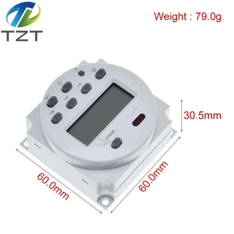 CN101A 12V / 220V Single and double countdown micro cycle time control switch timer controller min control 16A