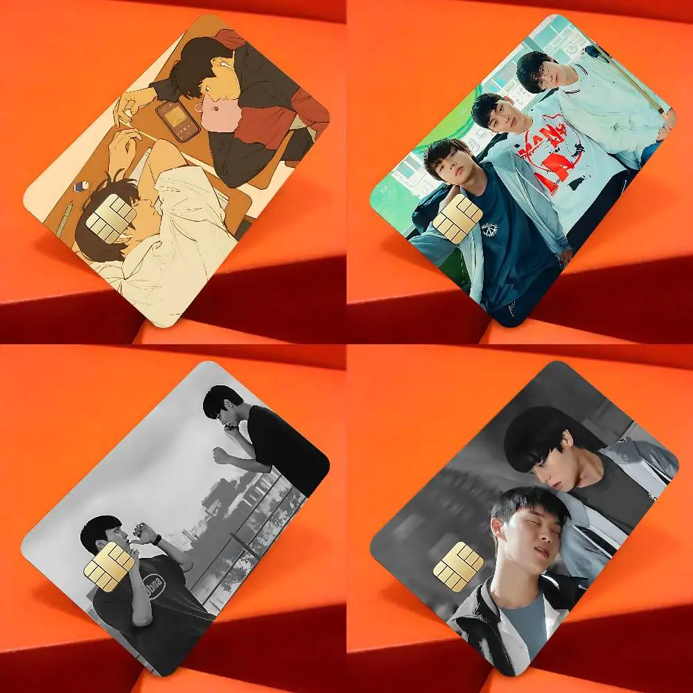 TV W-weak Hero Cute Credit Card Skin Stickers Matte Anti Scratch Suitable For VISA Card Bus And Subway Contactless IC Cards