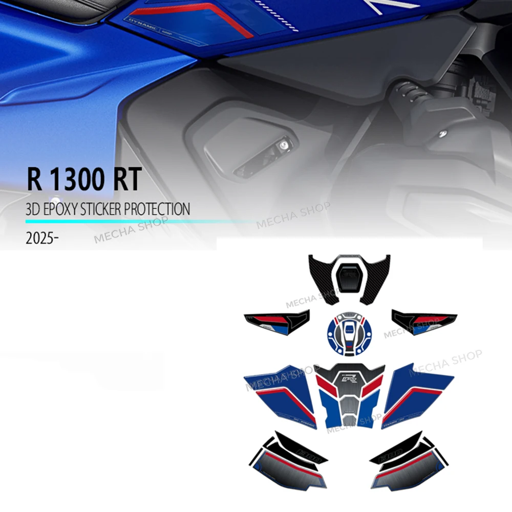 Sticker Kit For R 1300 RT R1300RT 3D Epoxy Sticker Protection Kit Tank Pad Side Decal