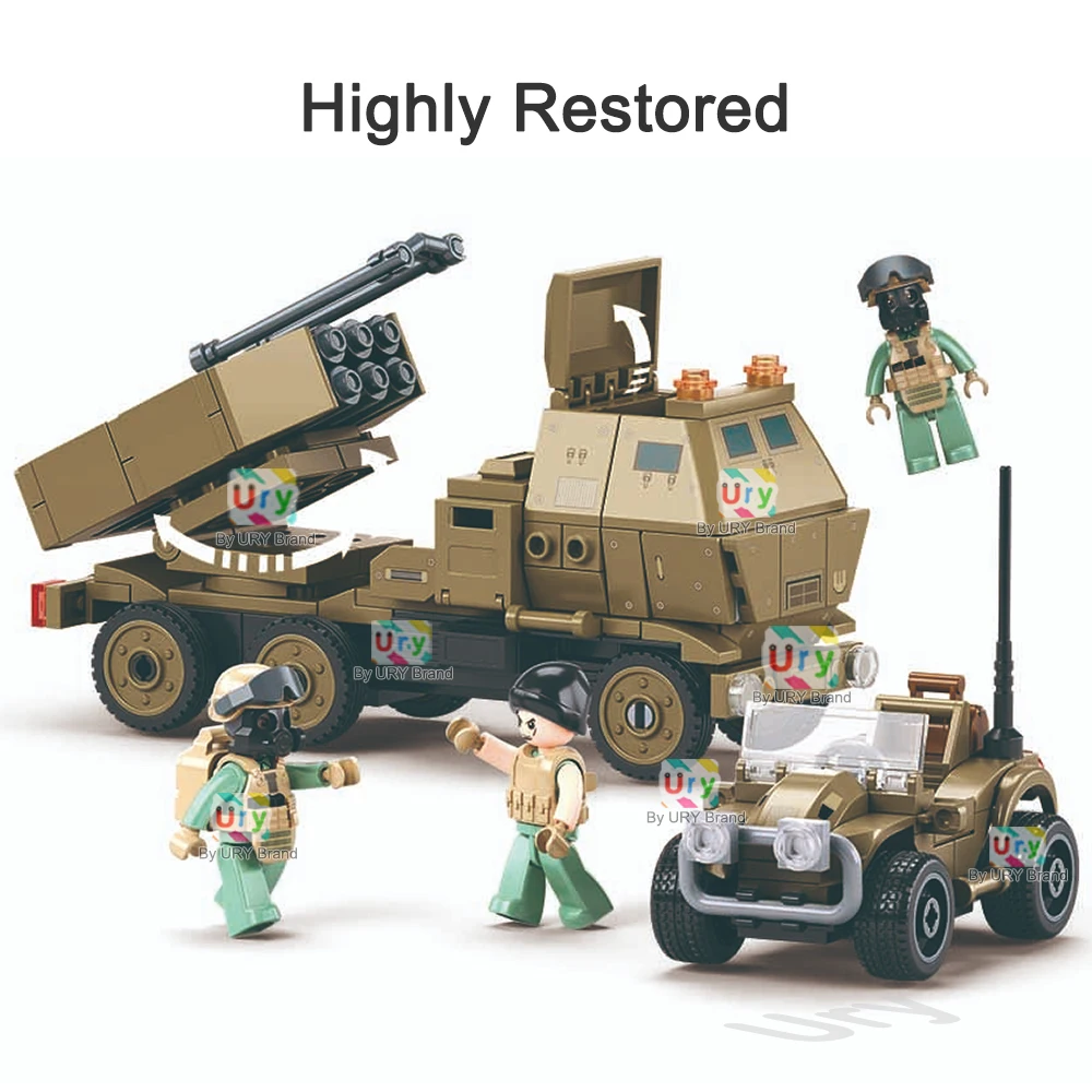 Sluban série militar ww2 tanque de batalha principal veículo do exército lutador suv arma 6 soldados modelo blocos de construção brinquedos para presente crianças