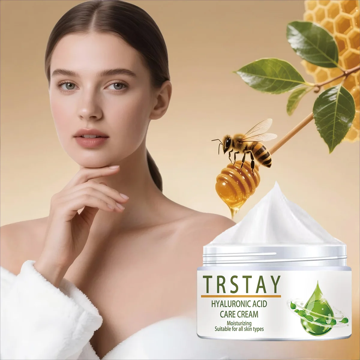 Hyaluronic acid moisturizing cream suitable for all skin types