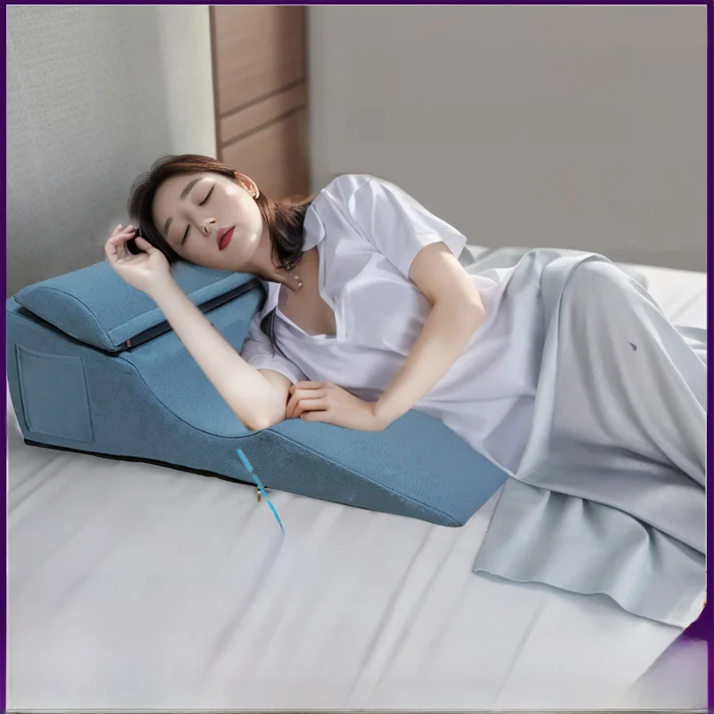 Gastro-Esophageal Anti-Reflux Slope Pillow Bed Elderly Postoperative Care Backrest Headboard Lng-in Patients Half-Lng Cus...