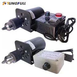 Drill Chuck Set DC 400w Motor Adjustable Speed Motor Electric Drill 220V B12 Drill Chuck High-speed DC Motor Small Bench Drill