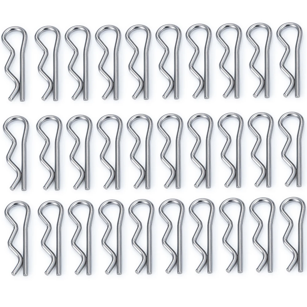 MIBIDAO 50 Uds RC Car Body Shell Clips Pin carcasa pestillo R hebillas fijas para 1/24 1/18 1/14 1/8 1/5 Buggy Truggy piezas de bricolaje