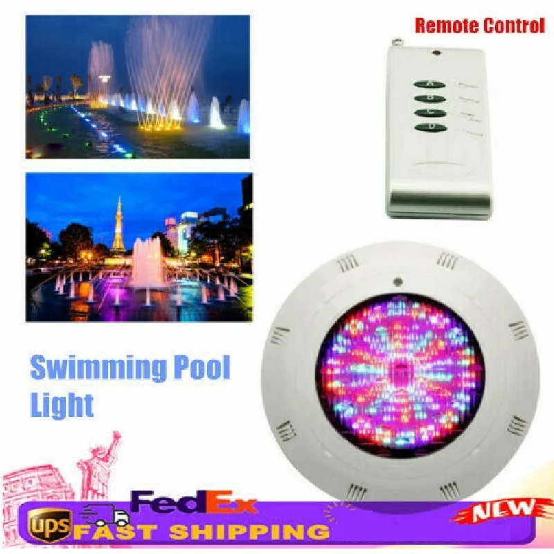 252/360 leds 18/36w RGB underwater light pool Fountain light spa light ip68 with remote control Waterproof