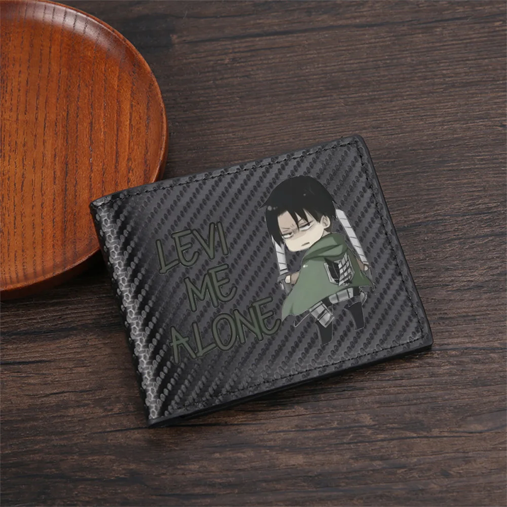 Levi alone character green cape Men's Wallets Simple Business Modern Stylish Printing Design Gifts For Father Boyfriend Christma