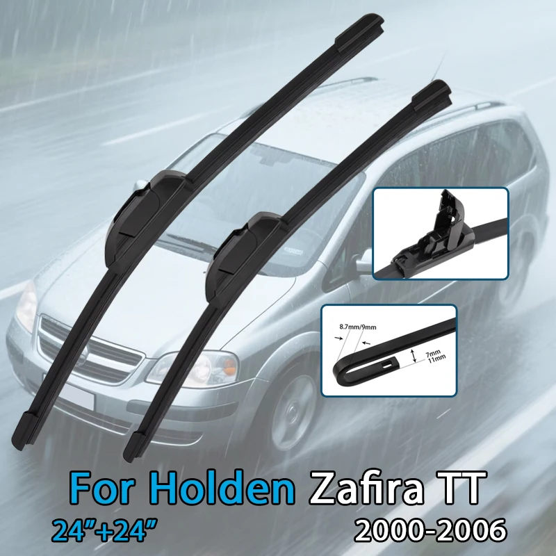 

Для Holden Zafira TT 2000-2006 24 ''+ 24'' щетка стеклоочистителя автомобиля передние дворники подходят U-образный крючок рычаг лобовое стекло авто щетки стеклоочистителя