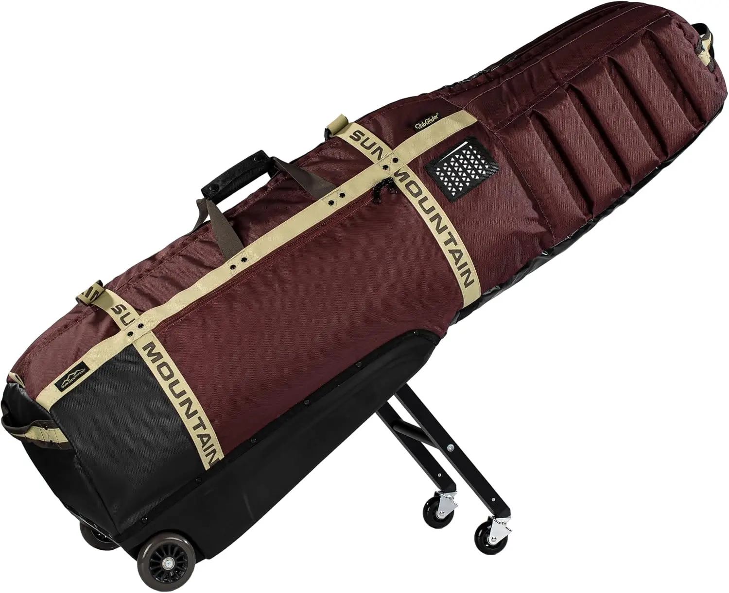 Golf Travel Bag with Four-Wheel Rolling Mechanism and Retractable Leg System