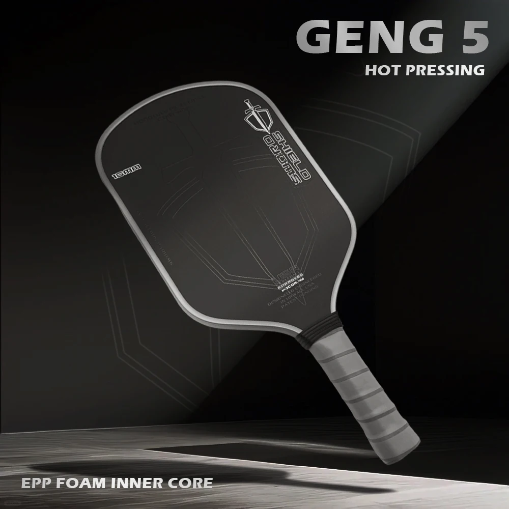 

Factory Customized Cold Pressed J2NF PEAK Ball Paddle 16mm High Density 100% Foam Core Pickleball Paddle