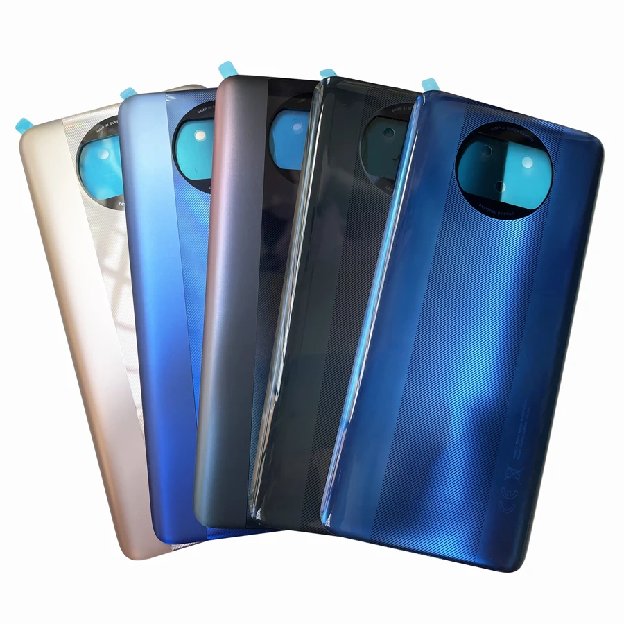 A +++ Cover posteriore per Xiaomi POCO X3 / X3 NFC / Mi POCO X3 Pro batteria posteriore alloggiamento posteriore coperchio della porta alloggiamento