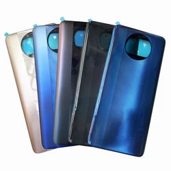 A +++ Cover posteriore per Xiaomi POCO X3 / X3 NFC / Mi POCO X3 Pro batteria posteriore alloggiamento posteriore coperchio della porta alloggiamento posteriore con adesivo