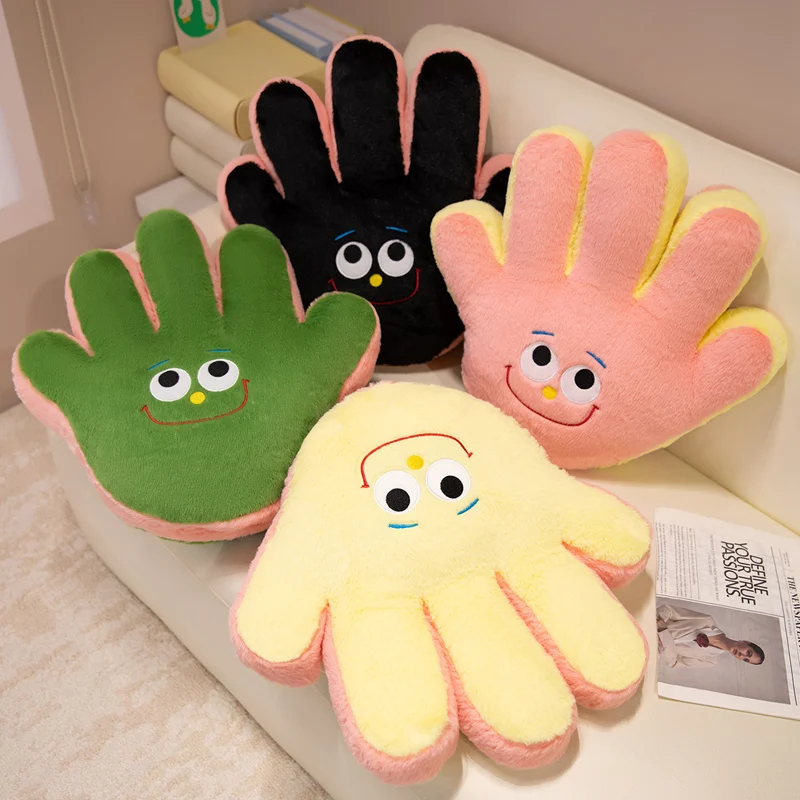 

Kawaii Warm Big Hand Palm Plush Toys Warm Cozy Wearable Cartoon Hand Palm Pillow Back Cushion Kawaii Room Decor Funny Gift