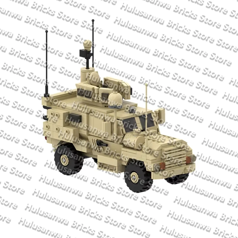 Mine Resistant Ambush Protected Vehicles Model MOC Building Bricks War Equipment Modular Technology Gifts Holiday Children Toys