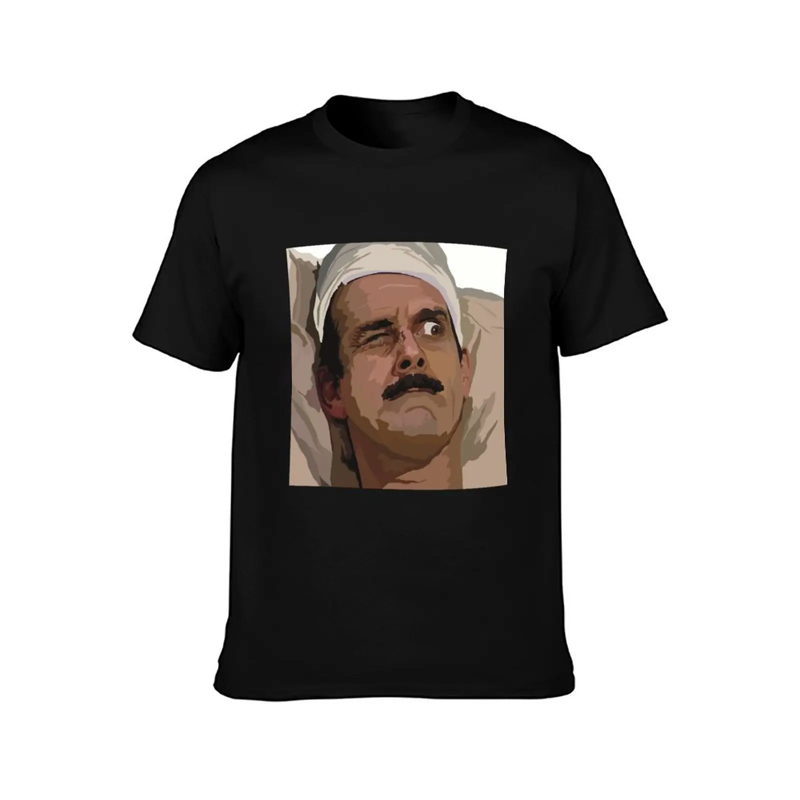 Fawlty Towers Basil Fawlty John Cleese Don’t Mention The War original illustration design T-Shirt